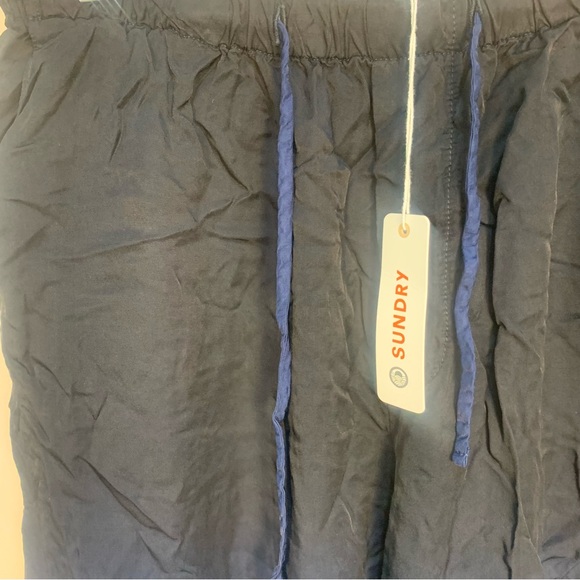 Anthropologie Sundry High Waisted Wide Leg Lounge Pants Pull On - Picture 10 of 10